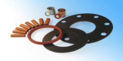 Flange insulation set components