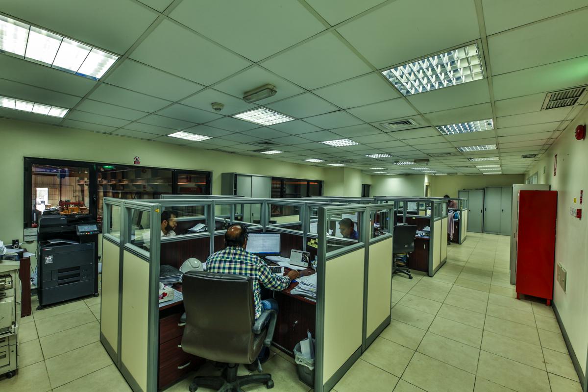 The office, staff working at desks