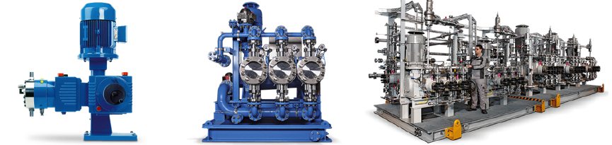 Metering pumps and chemical injection skids