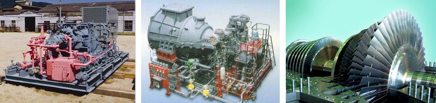 Process pumps and steam turbines